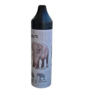 Adorable African & Asian Elephant‎ Water Bottle - Stay Hydrated in Style!